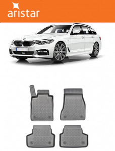 Bmw Seria 5 G31, Combi, Din 05.2017 - Prezent , Set Covorase Auto Tip Tavita Premium 3D, din cauciuc accesorii pentru autoturismul tau - masina v173089