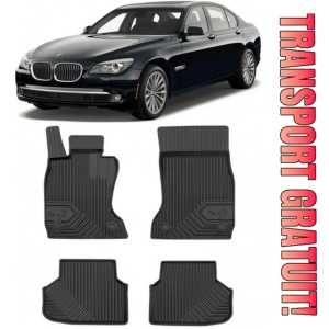 Bmw Seria 7 F01 Din 10.2008 - 09.2015, Sedan , Set Covorase Auto Tip Tavita Premium 3D, din cauciuc