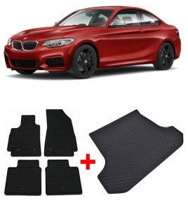 BMW Set Covorase + tavita portbagaj auto BMW Seria 2 F44 fabricatie 03.2020 - prezent, caroserie gran coup�� - Img 2