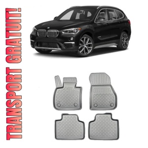 Bmw X1 F48 Phev, Suv, Din 03.2020 - Prezent , Set Covorase Auto Tip Tavita Premium 3D, din cauciuc