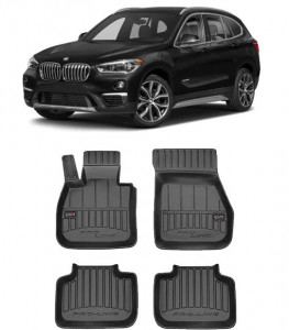 Bmw X1 F48, Suv, Din 10.2015 - Prezent , Set Covorase Auto Tip Tavita Premium 3D, din cauciuc accesorii pentru autoturismul tau - masina v173071