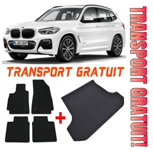 BMW X3 Set Covorase + tavita portbagaj auto BMW X3 E83 fabricatie 01.2004 - 10.2010, caroserie suv