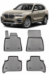Bmw X5 G05, Suv, Din 11.2018 - Prezent , Set Covorase Auto Tip Tavita Premium 3D, din cauciuc accesorii pentru autoturismul tau - masina v174311