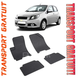 ChEVrolet Aveo T200, Hatchback, fabricat din 2002 - 2005, set covorase auto dedicate, din cauciuc 100% Premium