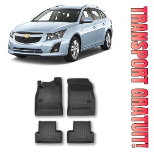 Chevrolet Cruze, Combi, Din 09.2012 - 2016 , Set Covorase Auto Tip Tavita Premium 3D, din cauciuc