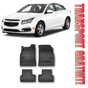 Chevrolet Cruze, Sedan, Din 05.2009 - 2016 , Set Covorase Auto Tip Tavita Premium 3D, din cauciuc