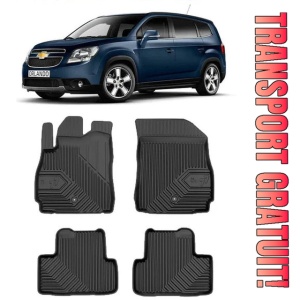 Chevrolet Orlando Din 2011 - 2014, Van , Set Covorase Auto Tip Tavita Premium 3D, din cauciuc