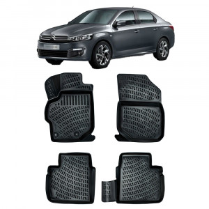 Citroen C-Elysee II 2013- Set 4 covorase auto din cauciuc tip tavita premium line 3D accesorii pentru autoturismul tau - masina v242966