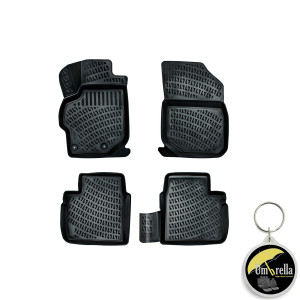 Citroen C-Elysee II 2013- Set 4 covorase auto din cauciuc tip tavita premium line 3D accesorii pentru autoturismul tau - masina v242962