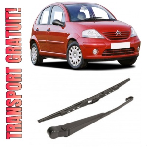 Citroen C3 I Brat stergator pentru luneta spate cu lamela 350 mm, compatibil cu Citroen C3 I Hatchback fabricat intre 2002-2010, calitate extra