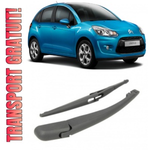 Citroen C3 II Brat stergator pentru luneta spate cu lamela 305 mm, compatibil cu Citroen C3 II Hatchback fabricat intre 2009-2016, calitate extra