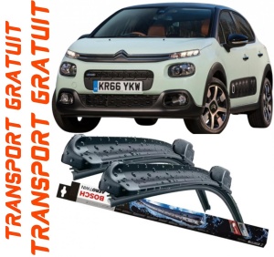 Citroen C3 III Set 2 stergatoare parbriz Bosch Bosch Aerotwin 65 cm /40 cm compatibile cu Citroen C3 III (Sx) din 2016 (65 cm / 40 cm) accesorii pentru autoturismul tau - masina v122215