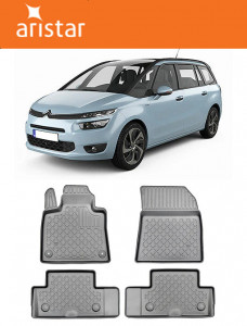 Citroen C4 Grand Picasso II, Van, Din 09.2013 - Prezent , Set Covorase Auto Tip Tavita Premium 3D, din cauciuc accesorii pentru autoturismul tau - masina v173197