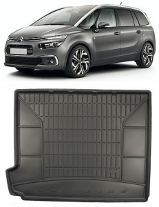 Citroen C4 Grand Picasso II Van din 09.2013 - Prezent, Tavita Pentru Portbagaj Lux Premium Dedicata, Rand 3 Culcat *1 accesorii pentru autoturismul tau - masina v195904
