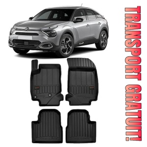 Citroen C4 III, Hatchback, Din 12.2020 - Prezent , Set Covorase Auto Tip Tavita Premium 3D, din cauciuc