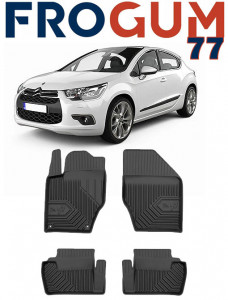 Citroen DS4 Din 03.2011 - 06.2018, Hatchback , Set Covorase Auto Tip Tavita Premium 3D, din cauciuc accesorii pentru autoturismul tau - masina v166728