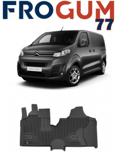 Citroen Jumpy II Din 2007 - 2016, Van , Set Covorase Auto Tip Tavita Premium 3D, din cauciuc accesorii pentru autoturismul tau - masina v167471