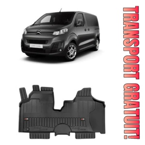 Citroen Jumpy II Din 2007 - 2016, Van , Set Covorase Auto Tip Tavita Premium 3D, din cauciuc