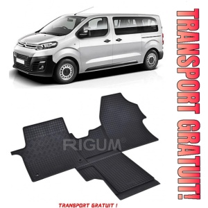 Citroen Jumpy II, Van, fabricat din 2007 - 2016, 3 Locuri, set covorase auto dedicate, din cauciuc 100% Premium - Transport Gratuit