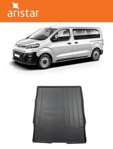 Citroen Jumpy III Spacetourer Van din 01.2016 - Prezent, Tavita Pentru Portbagaj Lux Premium Dedicata, Ampatament L2 Mediu In Spatele Randului 2 (Scaune Culisate In Fata) *1 accesorii pentru autoturismul tau - masina v193349