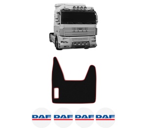 Covoras Camion Tir DAF XF 95 din 2002-2006, Auto, 4x Stickere auto cu DAF