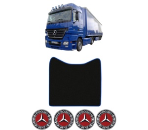 Covoras Camion Tir MERCEDES-BENZ ACTROS MP2 / MP3 din 2002-2009, Auto, 4x Stickere auto cu MERCEDES-BENZ