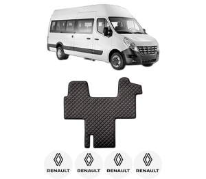 Covoras Camion Tir RENAULT MASTER III Bus (JV) din 2011-2015, Auto, 4x Stickere auto cu RENAULT