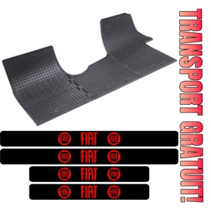 Covorase Fiat Talento, Van, din 2016 - prezent, 3 locuri si set 4 stickere protectie praguri Fiat