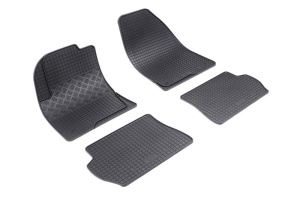 Covorase Ford Fiesta V, Hatchback, din 2002 - 09.2008 si set 4 stickere protectie praguri Ford accesorii pentru autoturismul tau - masina v3402