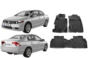 Covorase Honda Civic 4D (2006-2011) Set presuri auto tavita - Img 2