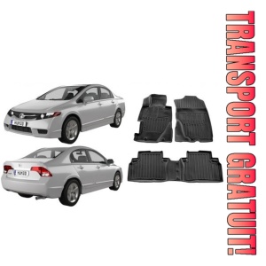 Covorase Honda Civic 4D (2006-2011) Set presuri auto tavita