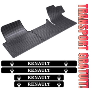 Covorase Renault Master III, Van, din 2010 - prezent, 3 locuri si set 4 stickere protectie praguri Renault