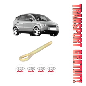 Cui carlig remorcare, tractare auto AUDI A2 (8Z0) din 2000-2005, Otel, Cri-Flo, 4 Stickere cu AUDI