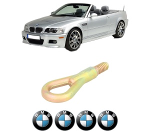 Cui carlig remorcare, tractare auto BMW Seria 3 Compact (E46) din 2001-2005, Otel, Cri-Flo, 4 Stickere cu BMW - Img 2