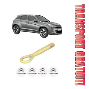 Cui carlig remorcare, tractare auto CITROEN C4 AIRCROSS din 2012, Otel, Cri-Flo, 4 Stickere cu CITROEN