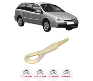 Cui carlig remorcare, tractare auto CITROEN C5 II Break (RE_) din 2004-2008, Otel, Cri-Flo, 4 Stickere cu CITROEN - Img 2