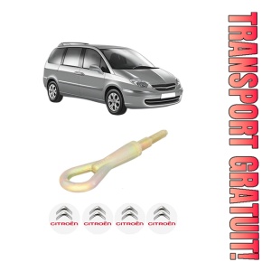 Cui carlig remorcare, tractare auto CITROEN C8 (EA_, EB_) din 2002-2012, Otel, Cri-Flo, 4 Stickere cu CITROEN