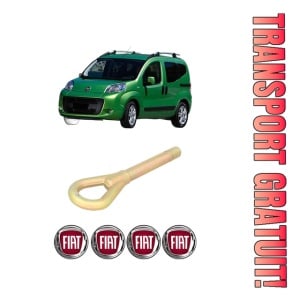 Cui carlig remorcare, tractare auto FIAT QUBO (225_) din 2008-2015, Otel, Cri-Flo, 4 Stickere cu FIAT