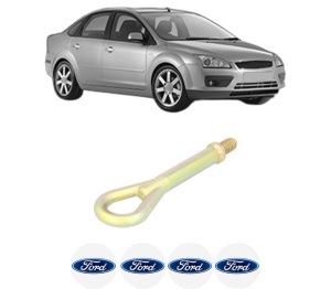 Cui carlig remorcare, tractare auto FORD FOCUS II Saloon (DB_, FCH, DH) din 2010, Otel, Cri-Flo, 4 Stickere cu FORD - Img 2
