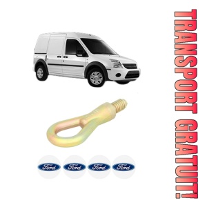 Cui carlig remorcare, tractare auto FORD TRANSIT CONNECT (P65_, P70_, P80_) din 2002-2013, Otel, Cri-Flo, 4 Stickere cu FORD