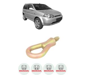 Cui carlig remorcare, tractare auto HONDA HR-V (GH_) din 1999-2005, Otel, Cri-Flo, 4 Stickere cu HONDA - Img 2