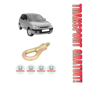 Cui carlig remorcare, tractare auto HONDA LOGO (GA) din 1999-2002, Otel, Cri-Flo, 4 Stickere cu HONDA