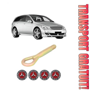 Cui carlig remorcare, tractare auto MERCEDES-BENZ R-CLASS (W251, V251) din 2005-2014, Otel, Cri-Flo, 4 Stickere cu MERCEDES-BENZ