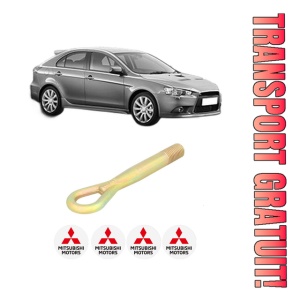 Cui carlig remorcare, tractare auto MITSUBISHI LANCER VIII Sportback (CX_A) din 2008-2010, Otel, Cri-Flo, 4 Stickere cu MITSUBISHI