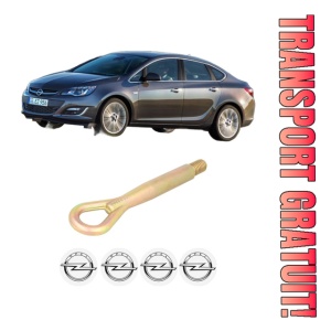 Cui carlig remorcare, tractare auto OPEL ASTRA J Saloon din 2012-2015, Otel, Cri-Flo, 4 Stickere cu OPEL