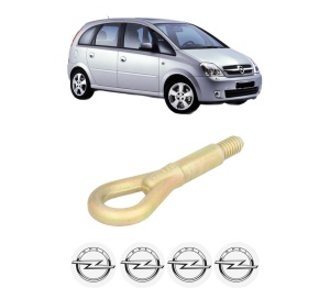Cui carlig remorcare, tractare auto OPEL MERIVA A MPV (X03) din 2003-2010, Otel, Cri-Flo, 4 Stickere cu OPEL - Img 2