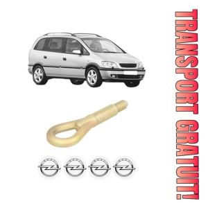 Cui carlig remorcare, tractare auto OPEL ZAFIRA A MPV (T98) din 1999-2005, Otel, Cri-Flo, 4 Stickere cu OPEL