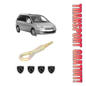 Cui carlig remorcare, tractare auto PEUGEOT 807 (EB_) din 2002-2010, Otel, Cri-Flo, 4 Stickere cu PEUGEOT