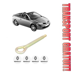 Cui carlig remorcare, tractare auto RENAULT MEGANE II Coupé-Cabriolet (EM0/1_) din 2005-2009, Otel, Cri-Flo, 4 Stickere cu RENAULT