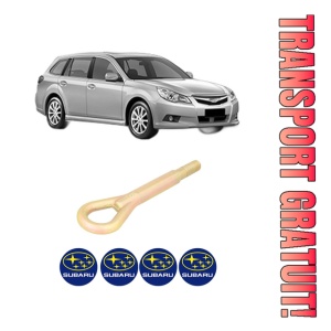 Cui carlig remorcare, tractare auto SUBARU LEGACY V Estate (BR) din 2009-2014, Otel, Cri-Flo, 4 Stickere cu SUBARU